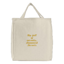 Bag full of secrets......Greenwich Secrets embroidered bags
