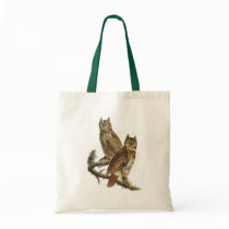 Bag: Great Horned Owl by John James Audubon