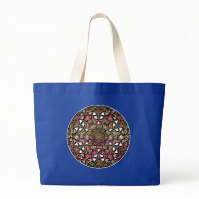 Bag:  Metallic Crystal Mandala by Aquavel