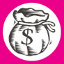 Bag of Money Round Sticker Bag of Money Round Sticker