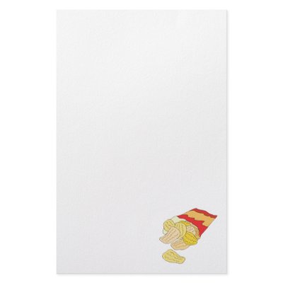 bag of potato chips stationery design by doonidesigns