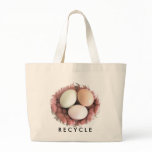 Bag, Recycle, Eggs Nested In Hands Photo
