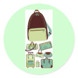 bag round sticker