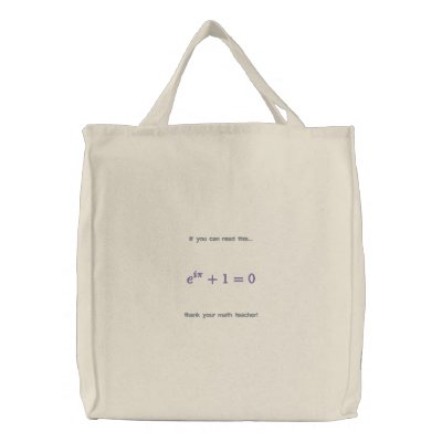 Bag: Thank your math teacher