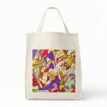 Bag with Colour Fragments Abstract Design