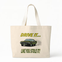 Bag with "DRIVE IT!..." design