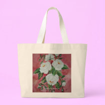 Bag with White Roses