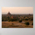Bagan at Dusk Poster