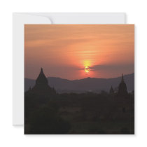 Bagan Sunset Card / Invitation by SabineSt Bagan Sunset Card / Invitation