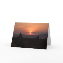 Bagan Sunset • Greeting Card
