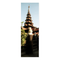 Bagaya Kyaung Bookmark business cards by SabineSt Bagaya Kyaung Bookmark business cards
