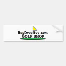 BagDropBoy.com Golf Shop Logo Bumper Sticker