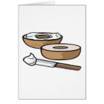 bagel and cream cheese card