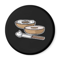 bagel and cream cheese magnets by doonidesigns bagel and cream cheese magnets
