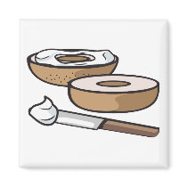 bagel and cream cheese magnets by doonidesigns bagel and cream cheese magnets