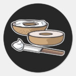 bagel and cream cheese stickers