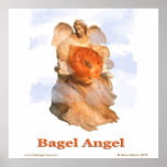 Bagel Angel Print