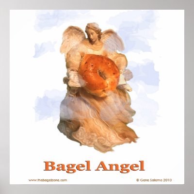 Bagel Angel Print by TheBagelZone
