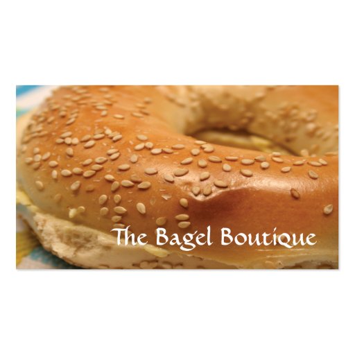 Bagel Business Card (front side)