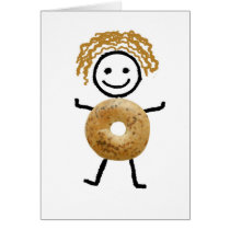 Bagel Kid Greeting Card