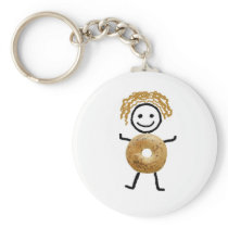Bagel Kid Keychain