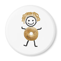 Bagel Kid Refrigerator Magnets