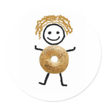Bagel Kid Sticker