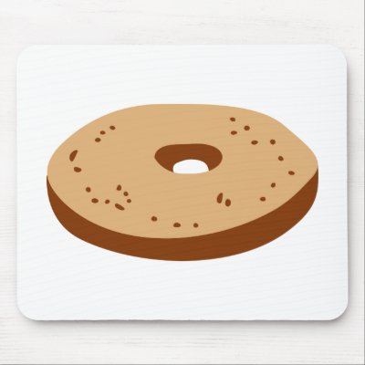 Bagel Mouse Pad by Thinkdifferent