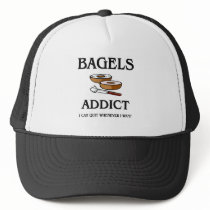 Bagels Addict hats by foodshirts Bagels Addict hats
