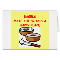bagels greeting cards