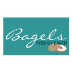 BAGELS freshly baked. (color customizable) Business Card Templates