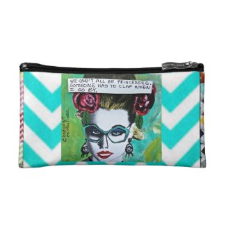 BAGETTE CASE-WE CAN'T ALL BE PRINCESSES. MAKEUP BAGS