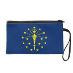 Bagettes Bag with Flag of Indiana, U.S.A. Wristlet