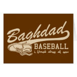 baghdad baseball - i throw shoe at you greeting card