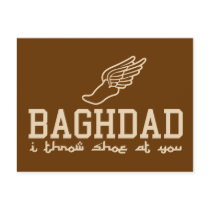 Baghdad - I throw shoe at you postcards by strk3 Baghdad - I throw shoe at you postcards
