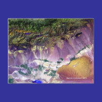 Bagoda Mountains Satellite Postcard by RealPotential Bagoda Mountains Satellite Postcard