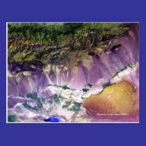 Bagoda Mountains Satellite Postcard postcards
