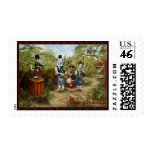 Bagpipe Band Christmas Dogs, Cat Opossum Violano postage