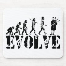Bagpipe Pipers Bagpiper Musical Evolution Art Mousepad