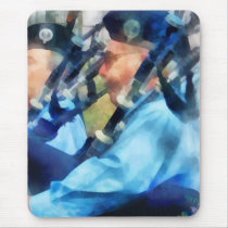 Bagpiper Closeup mousepads
