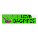 Bagpipes Bumper Sticker bumper stickers