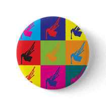 Bagpipes Pop Art Pin