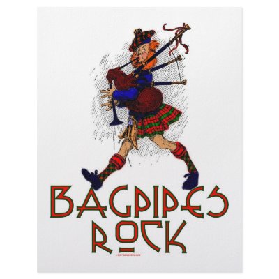 Bagpipes Rock! Customized Letterhead by MarchingBand