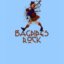 marching band t-shirt: Bagpipes Rock