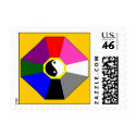 Bagua - gold - postage stamps stamp