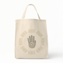 Bagua with Spiral Palm Grocery Tote