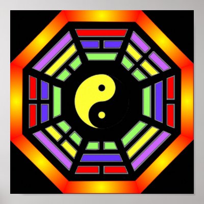 Bagua Yin Yang Poster by Castleinc