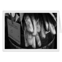 Baguettes in Burough Street Market Greeting Card