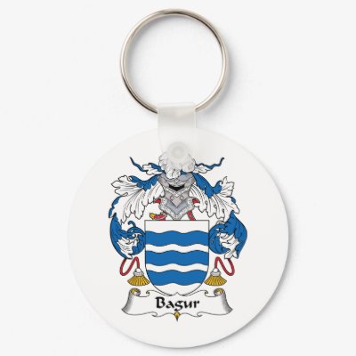 Bagur Family Crest Keychain by coatsofarms