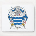 Bagur Family Crest mousepads